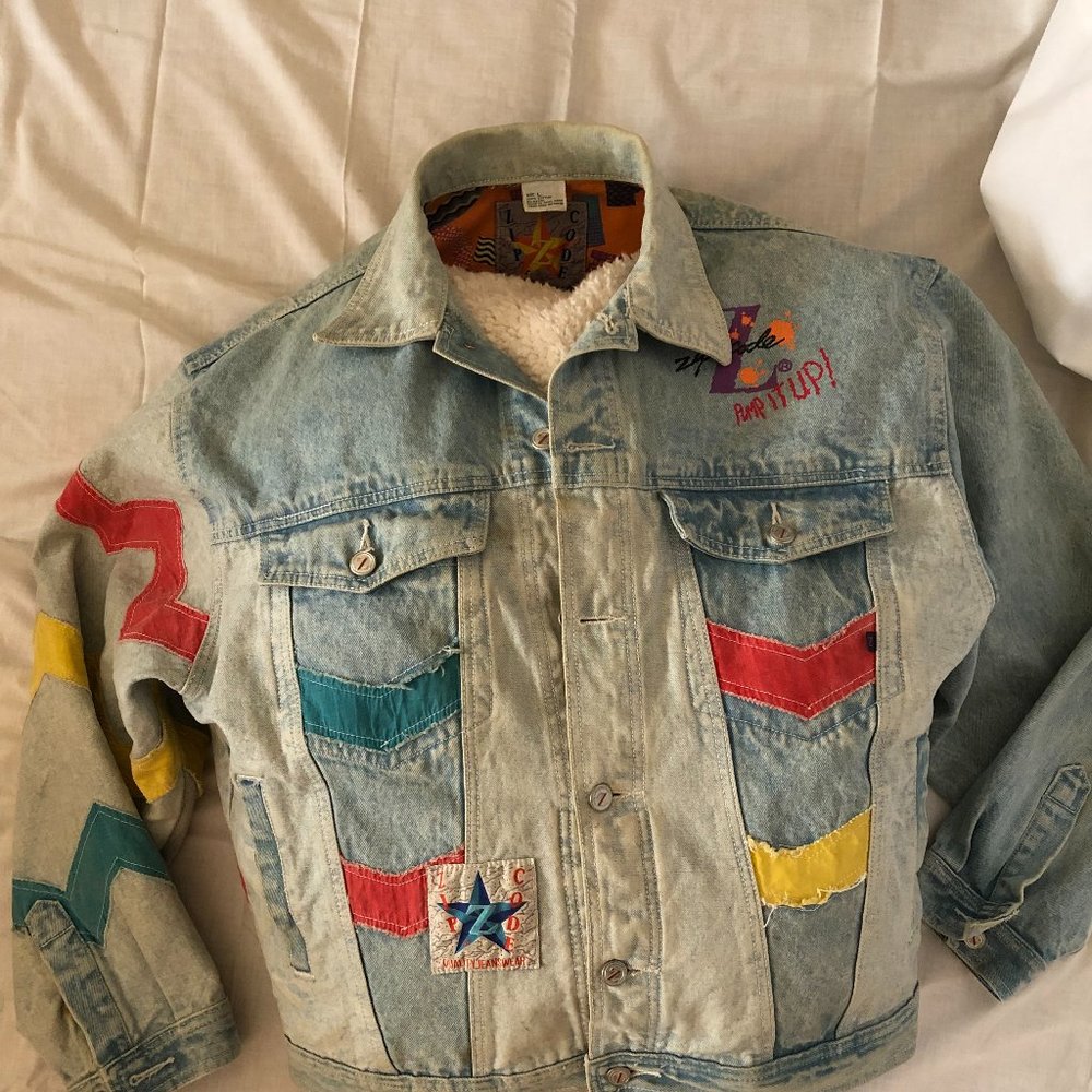 Vintage 80s Graffiti Jean Jacket